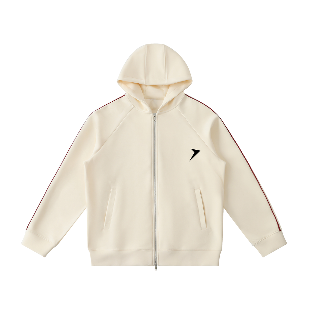 Heavyweight Raglan Sleeve Zip Hoodie
