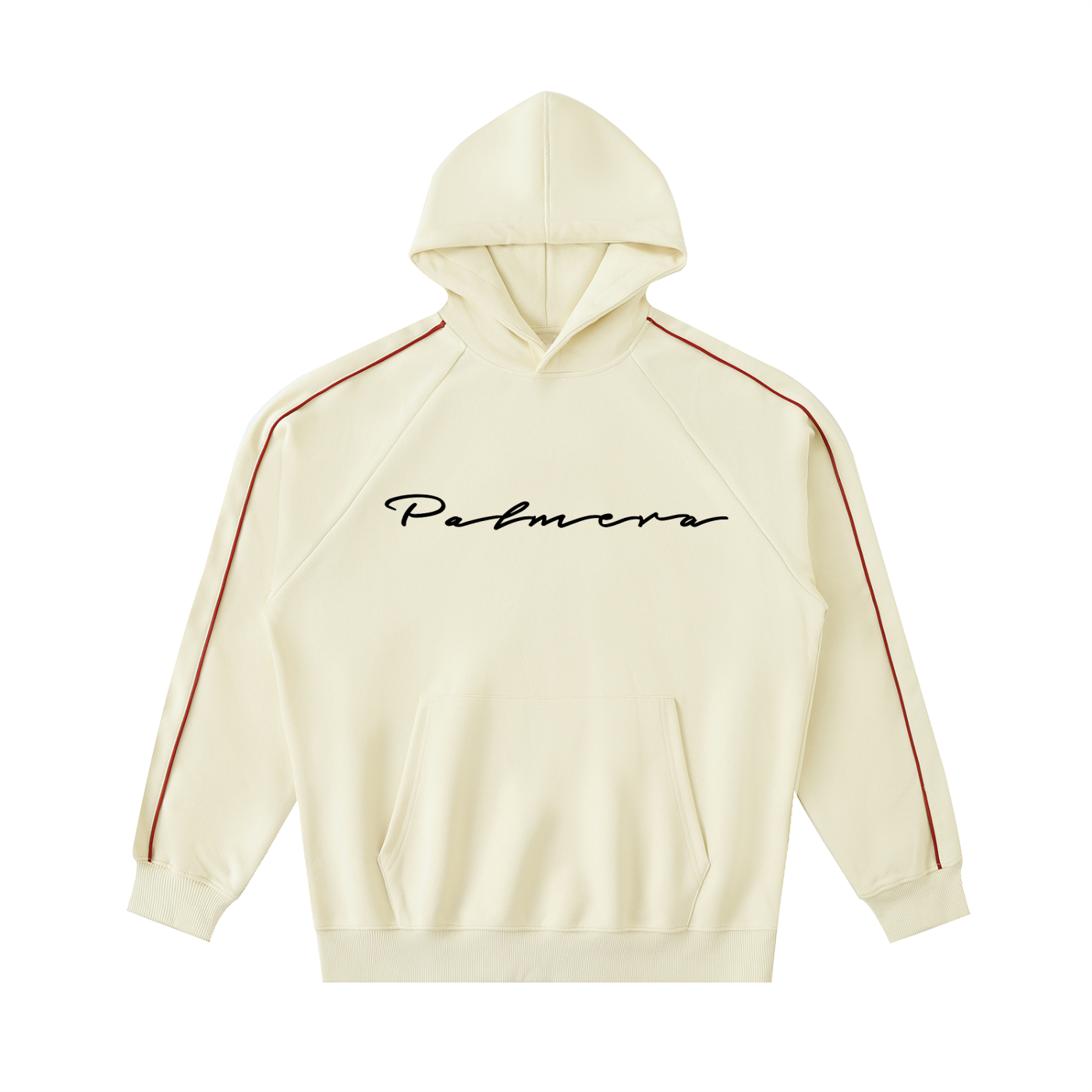 Contrast Piping Raglan Hoodie