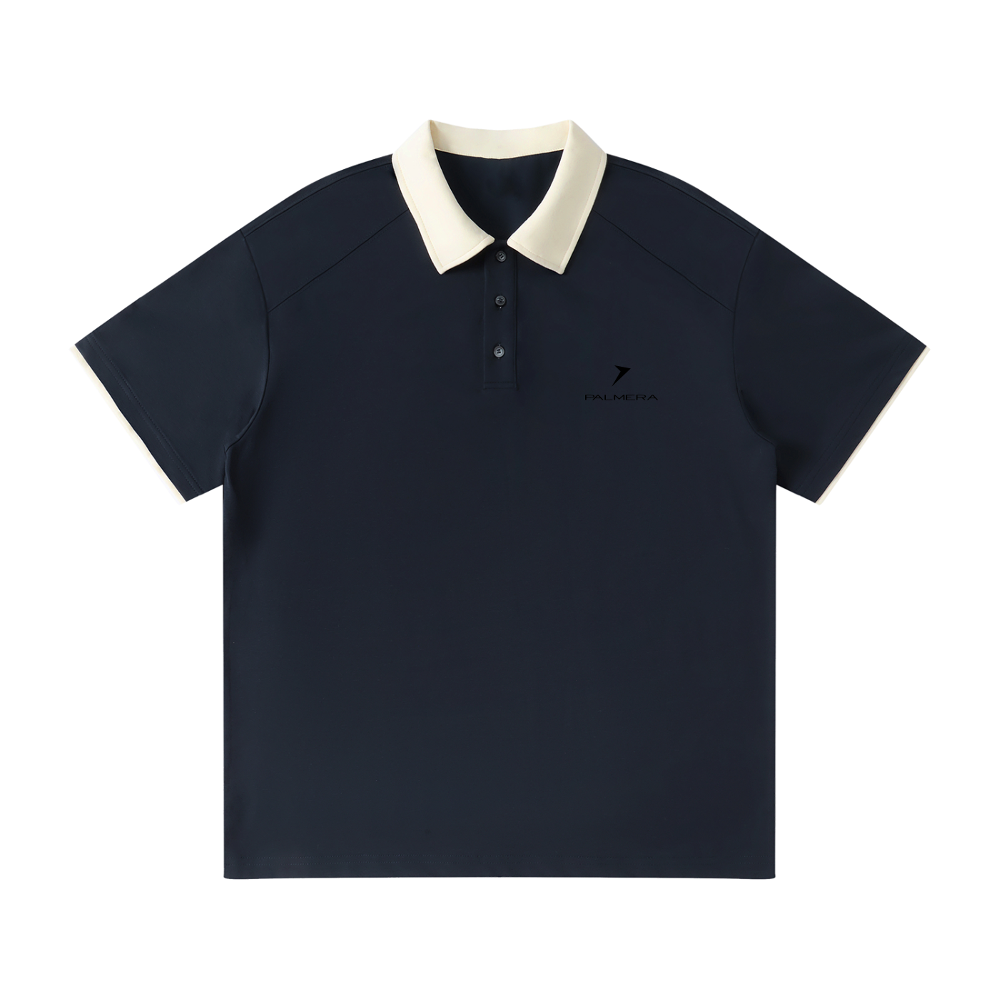 Contrast Collar Raglan Polo Shirt