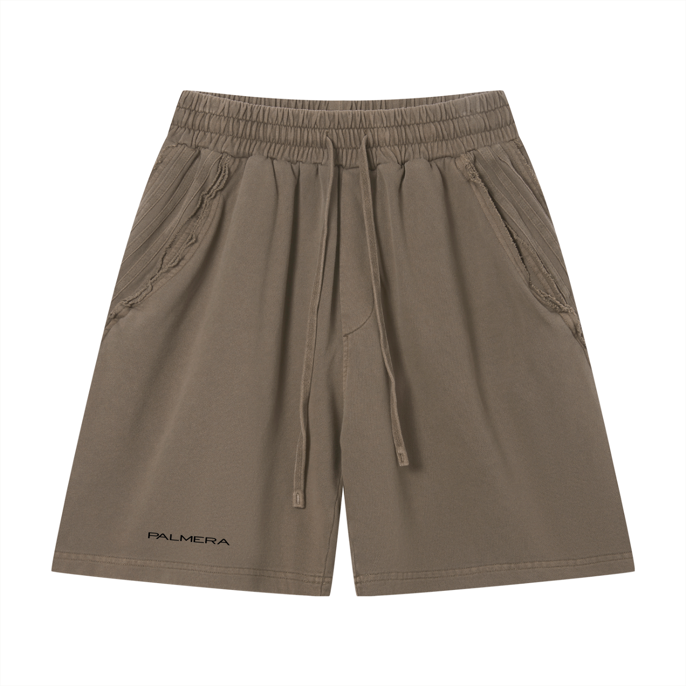 Unisex Vintage Wash Raw Edge Shorts