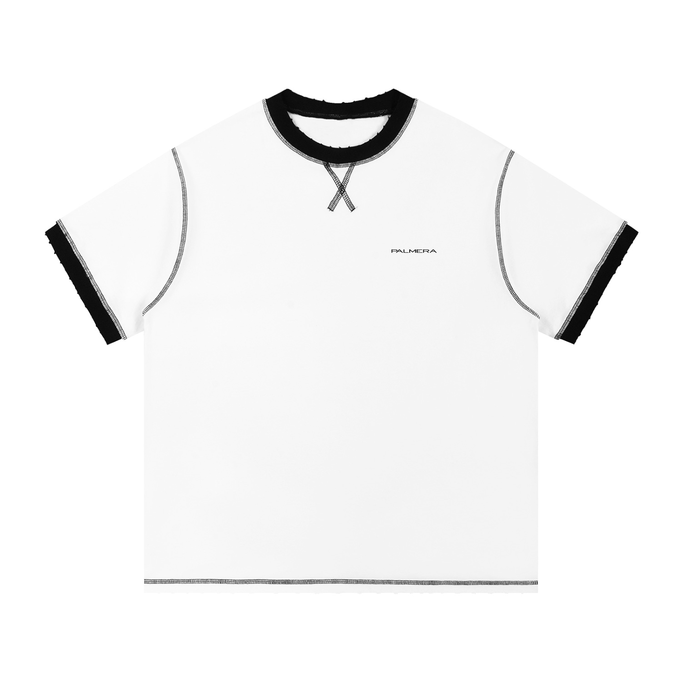 Contrast-Stitched Cotton T-Shirt