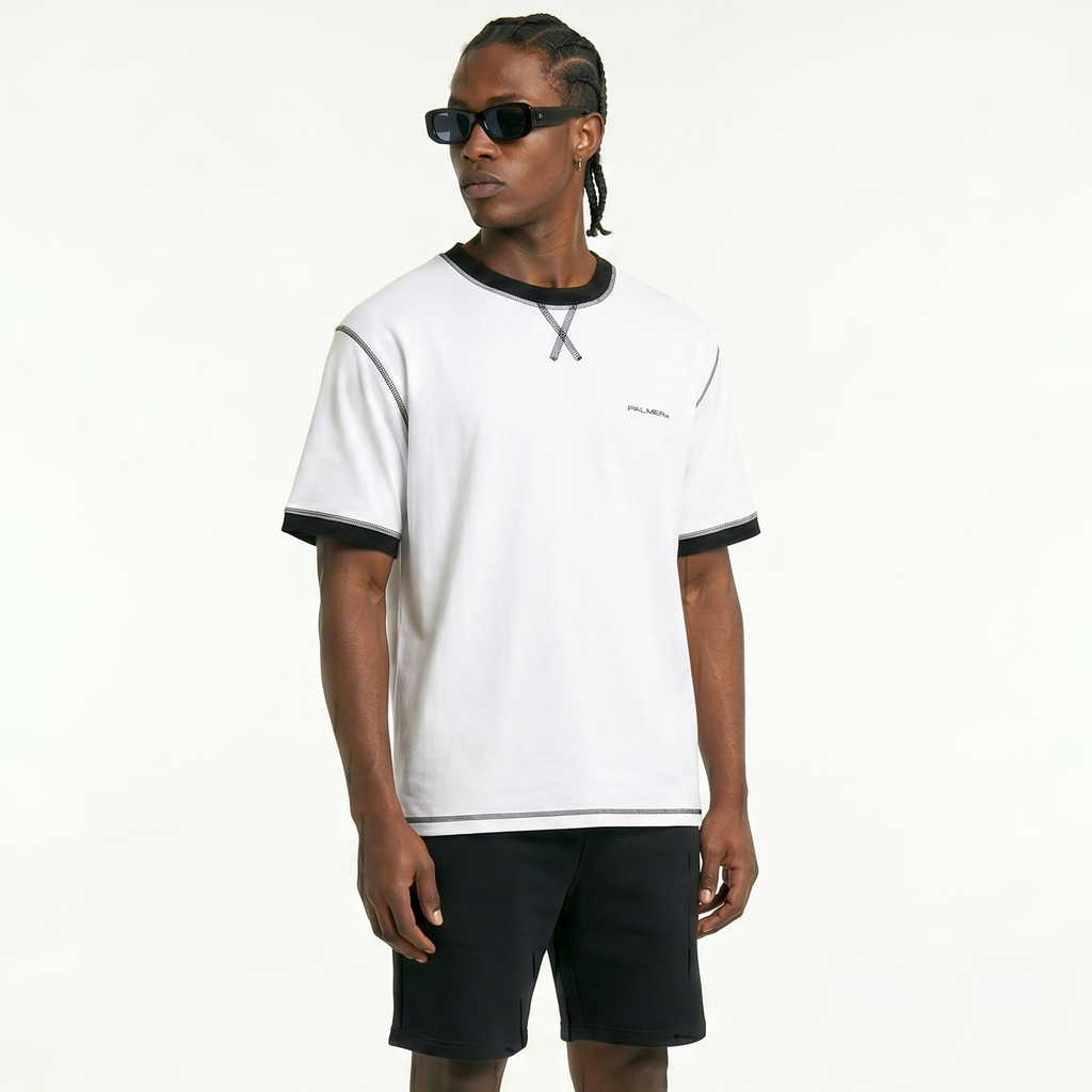 Contrast-Stitched Cotton T-Shirt