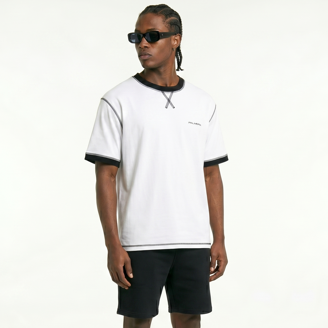 Contrast-Stitched Cotton T-Shirt