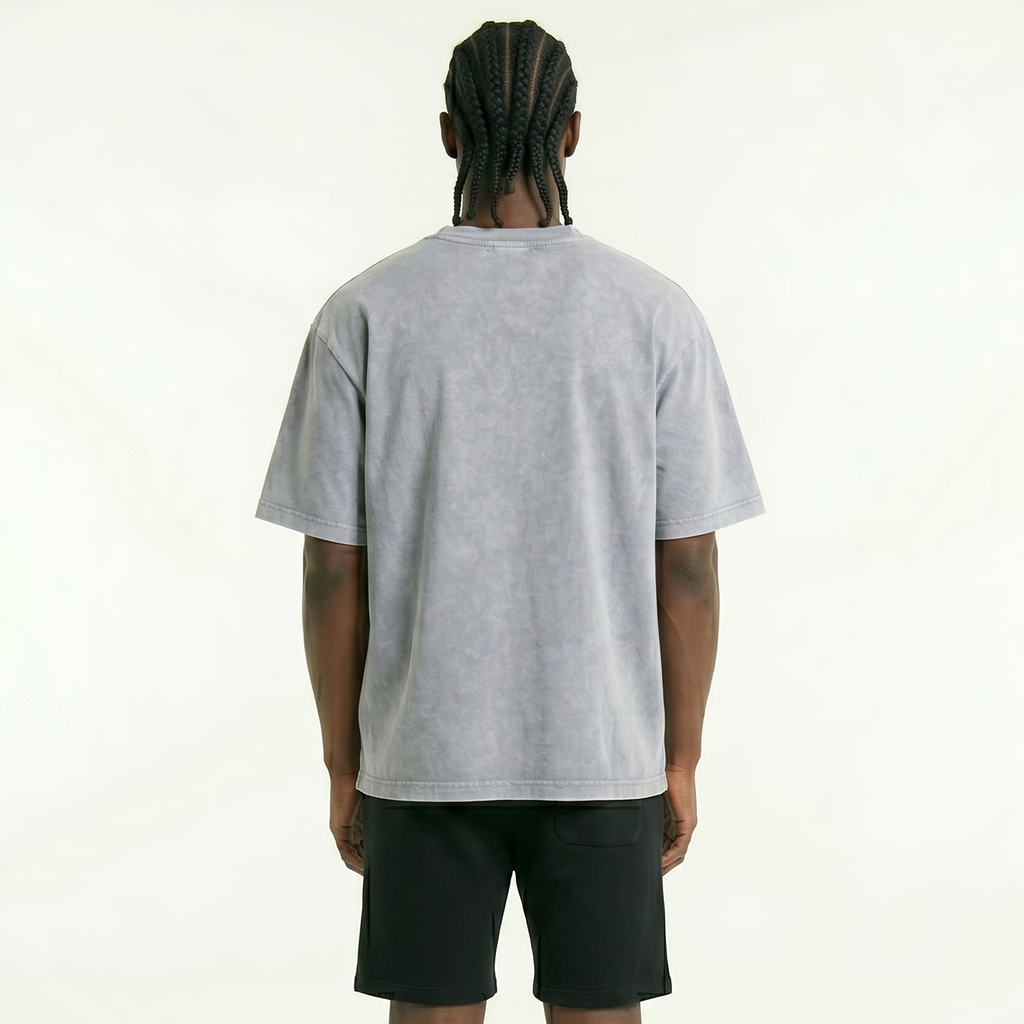Mineral Wash Boxy Cotton T-Shirt