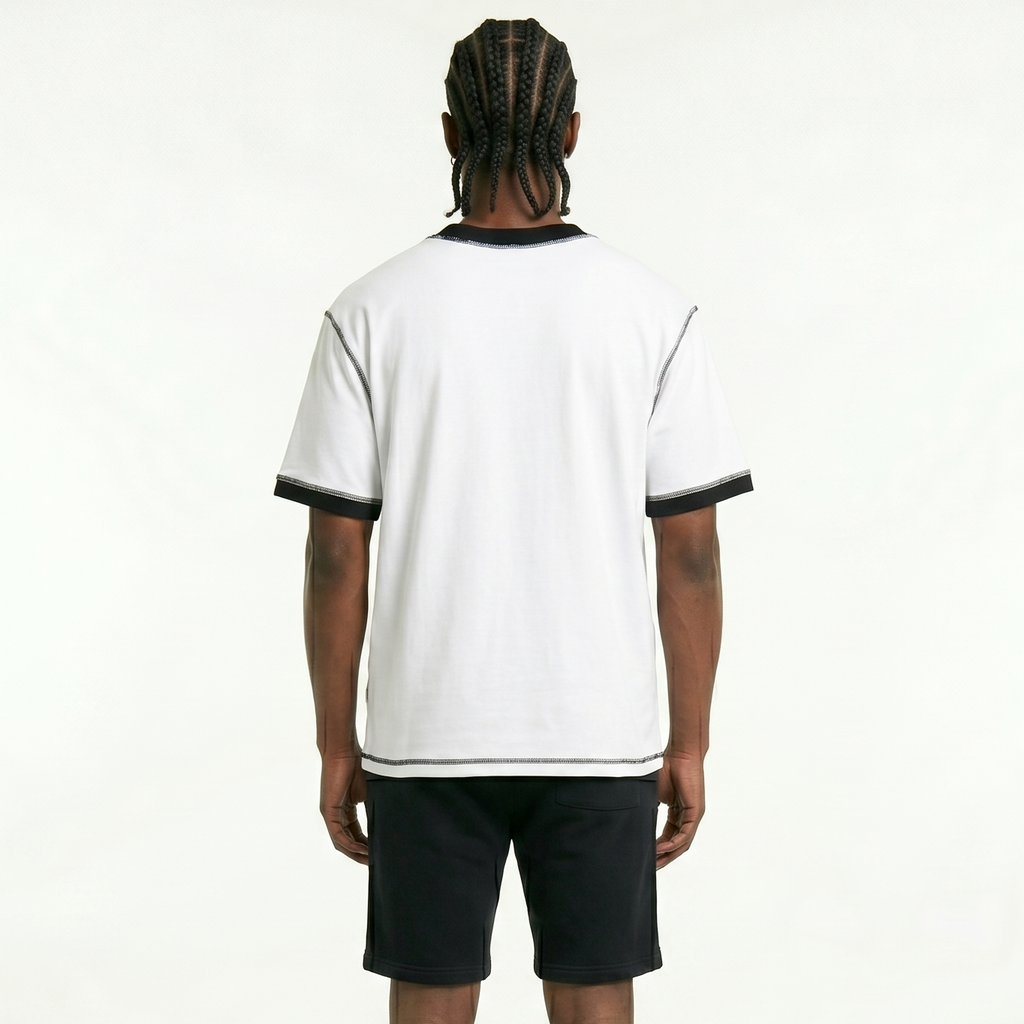 Contrast-Stitched Cotton T-Shirt