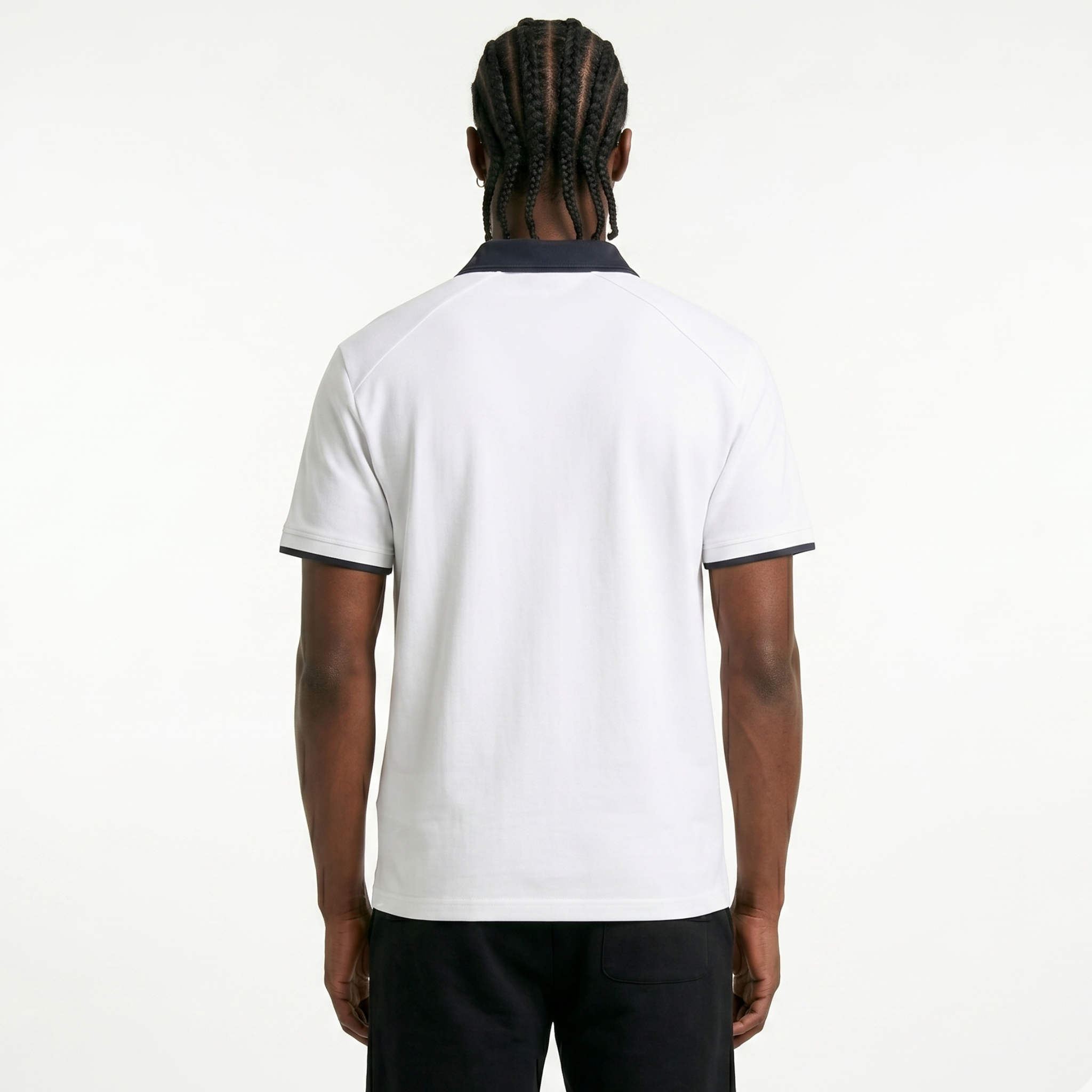 Contrast Collar Raglan Polo Shirt