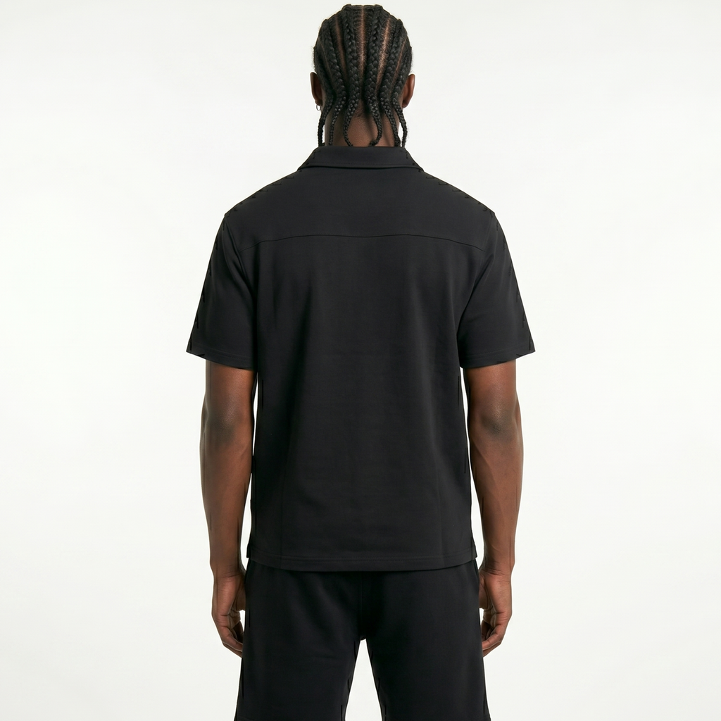 Unisex Quarter-Zip Polo Shirt