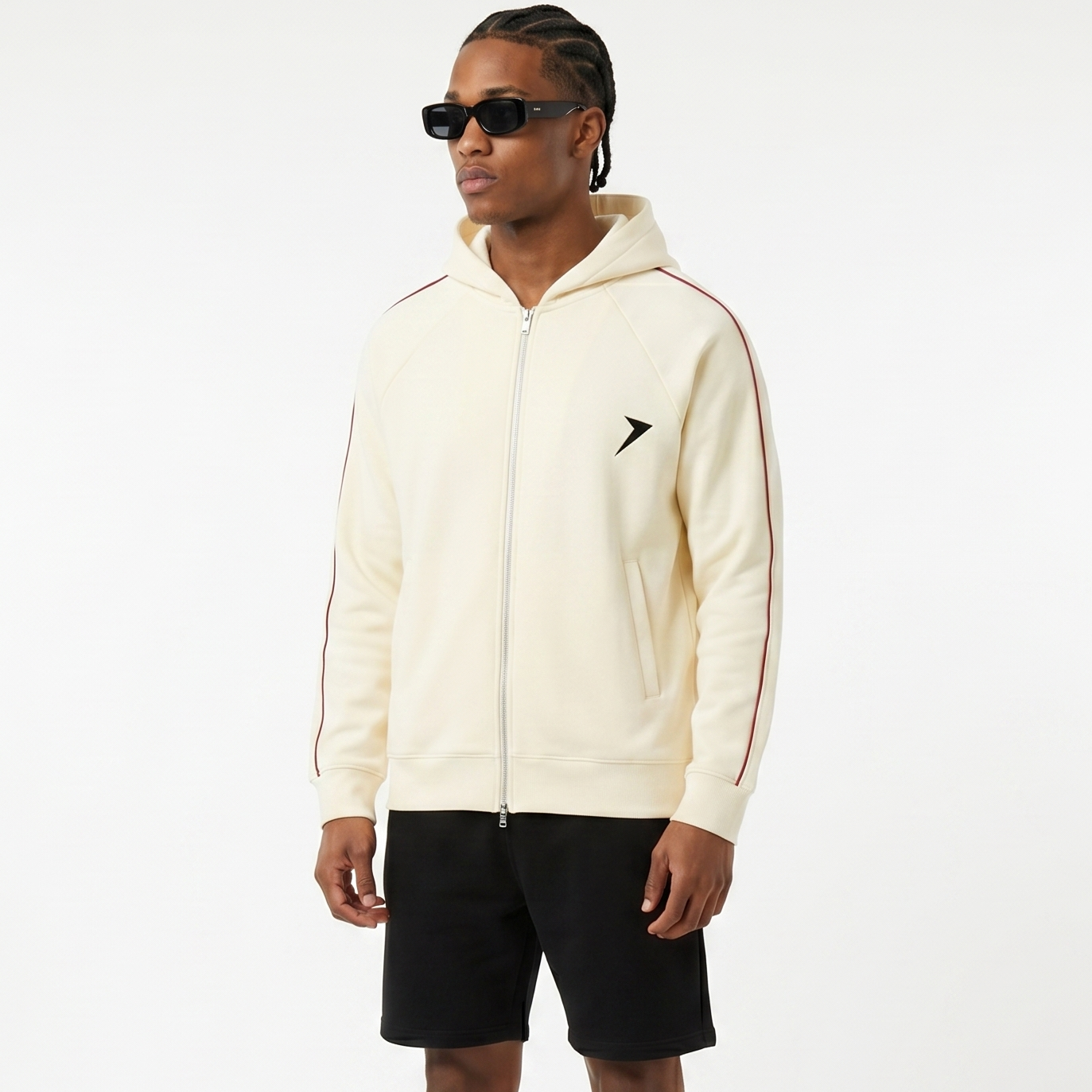 Heavyweight Raglan Sleeve Zip Hoodie