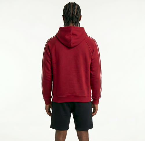 Contrast Piping Raglan Hoodie