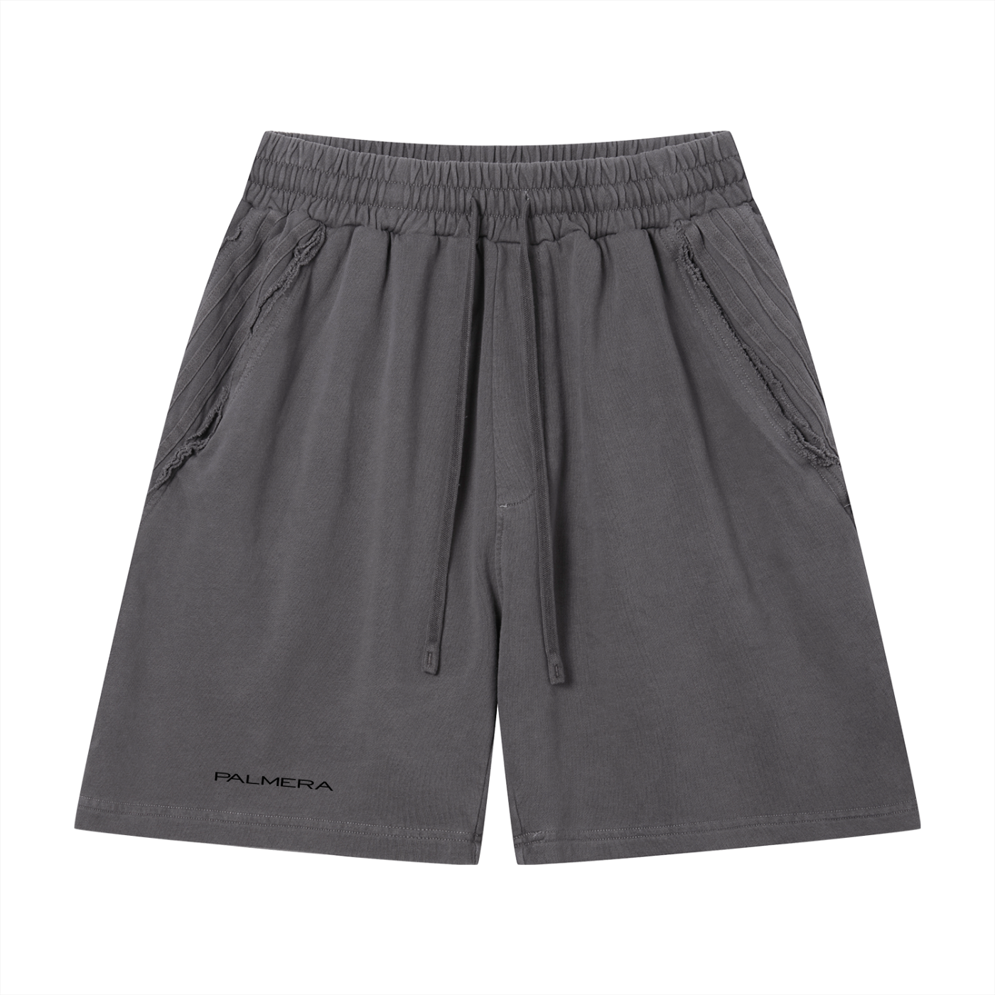 Unisex Vintage Wash Raw Edge Shorts